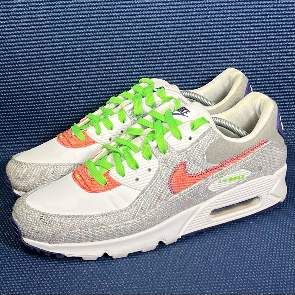 Nike Air Max 90 'Recycled Jersey' White Grey CT1684-100 Sneakers Men’s Sz 12